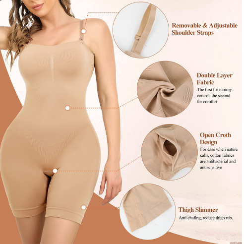 Strapless Seamless Shapewear Bodysuit for Women – Tummy Control (One Piece) | CurveLux